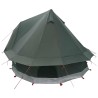 Tente Tipi avec toit Vert armée 250 x 250 cm Polyester et Acier 640306640306