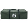 Tente Tipi avec toit Vert armée 250 x 250 cm Polyester et Acier 640306640306