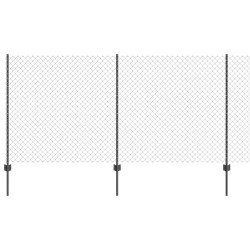 Clôture grillagée avec poteau 10 x 1,2 m Acier recouvert de PVC 640310640310