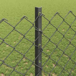 Clôture grillagée avec poteau 10 x 1,2 m Acier recouvert de PVC 640310640310