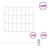 Clôture de jardin avec piquets 48 pcs 35 x 30 cm Mesh Argenté 640318640318