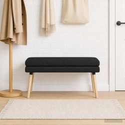 Banc à double couche Noir 110 x 40 x 47 cm Tissu 640320640320
