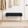 Banc à double couche Noir 110 x 40 x 47 cm Tissu 640320640320