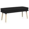 Banc à double couche Noir 110 x 40 x 47 cm Tissu 640320640320
