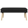 Banc à double couche Noir 110 x 40 x 47 cm Tissu 640320640320