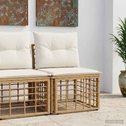 Unité de canapé sans accoudoir modulable pour extérieur Naturel 640321640321