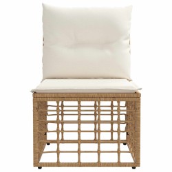 Unité de canapé sans accoudoir modulable pour extérieur Naturel 640321640321