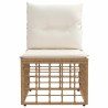Unité de canapé sans accoudoir modulable pour extérieur Naturel 640321640321