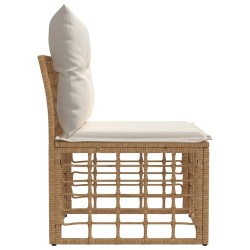 Unité de canapé sans accoudoir modulable pour extérieur Naturel 640321640321
