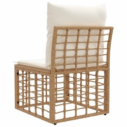Unité de canapé sans accoudoir modulable pour extérieur Naturel 640321640321