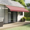 Tissu de remplacement de cantonnière d’auvent rayure bordeaux 640326640326