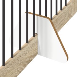 Porte de chien pliable avec supports 2 pcs Chêne Sonoma 640331640331