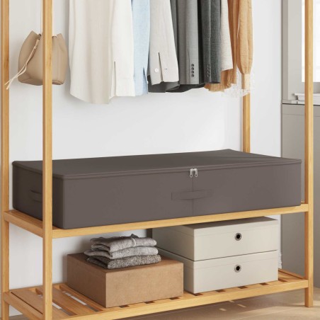 Boîte de rangement Gris 90 x 48 x 15 cm Tissu intissé 640333640333