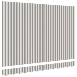 Toile de rechange pour auvent Gris clair et blanc 5 × 3,5 m 640338640338