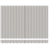 Toile de rechange pour auvent Gris clair et blanc 5 × 3,5 m 640338640338