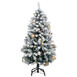 Sapin de Noël artificiel articulé 150 LED et boules 150 cm 640339640339