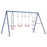 Ensemble de balançoires d'extérieur Multicolore Acier et PE 640340640340