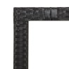 Ensemble à manger de jardin coussins 5pcs Noir Résine tressée 640344640344