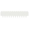 Bordure de Pelouse 10 pcs 103 x 25 cm Acier Blanc 640348640348
