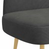 Banc rembourré avec dossier Gris foncé 110 x 60 x 76 cm 640350640350