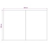 Toile de rechange pour auvent Rouge bordeaux 400 × 350 cm 640354640354