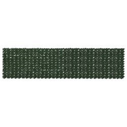 Écran de balcon avec feuilles Vert foncé 400 x 100 cm 640360640360