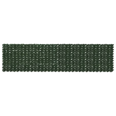 Écran de balcon avec feuilles Vert foncé 400 x 100 cm 640360640360