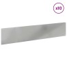 Bordure de Pelouse 10 pcs 100 x 22 cm Acier Argenté 640361640361