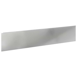 Bordure de Pelouse 10 pcs 100 x 22 cm Acier Argenté 640361640361