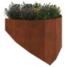 Bordure de Pelouse 100 x 45 cm Acier Rouillé 640362640362