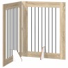Porte de chien pliable avec supports 2 pcs Chêne Sonoma 640363640363