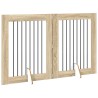 Porte de chien pliable avec supports 2 pcs Chêne Sonoma 640363640363