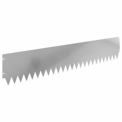 Bordure de Pelouse 10 pcs 103 x 20 cm Acier Argenté 640364640364