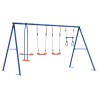 Ensemble de balançoires d'extérieur Multicolore Acier et PE 640374640374