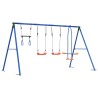 Ensemble de balançoires d'extérieur Multicolore Acier et PE 640374640374