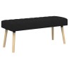 Banc capitonné canal Noir 110 x 40 x 46 cm Tissu 640376640376