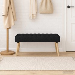 Banc capitonné canal Noir 110 x 40 x 46 cm Tissu 640376640376