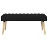 Banc capitonné canal Noir 110 x 40 x 46 cm Tissu 640376640376