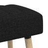Banc capitonné canal Noir 110 x 40 x 46 cm Tissu 640376640376