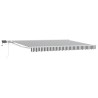 Cadre de store manuel avec LEDs Anthracite et blanc 5 x 3 m 640392640392