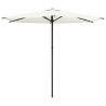 Parasol de jardin 270 x 270 cm Polyester Rectangulaire Crème 640410640410