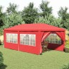 Tente de fête 600 x 300 x 255 cm Rouge PE et acier 640411640411