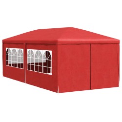 Tente de fête 600 x 300 x 255 cm Rouge PE et acier 640411640411