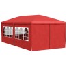 Tente de fête 600 x 300 x 255 cm Rouge PE et acier 640411640411