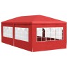 Tente de fête 600 x 300 x 255 cm Rouge PE et acier 640411640411