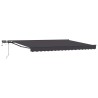 Cadre de store manuel avec LEDs Anthracite 4,5 × 3,5 m 640424640424