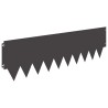 Bordure de Pelouse 10 pcs 103 x 30 cm métal Noir 640431640431