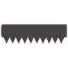 Bordure de Pelouse 10 pcs 103 x 30 cm métal Noir 640431640431