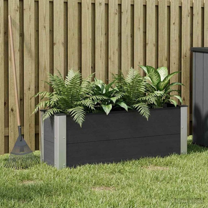 Jardinière surélevée Noir 100 x 30 x 36 cm 640437640437