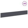 Bordure de Pelouse 10 pcs 100 x 15 cm Acier Anthracite 640438640438